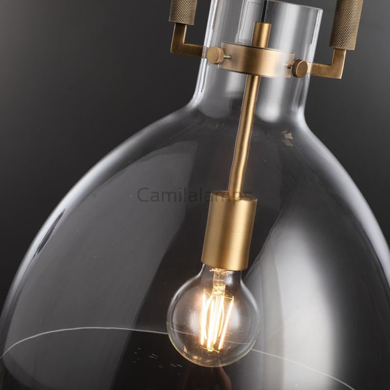 Machine Glass Cloche Pendant 10"14"18" - Camilalamps - CA - IM2023 - R0073