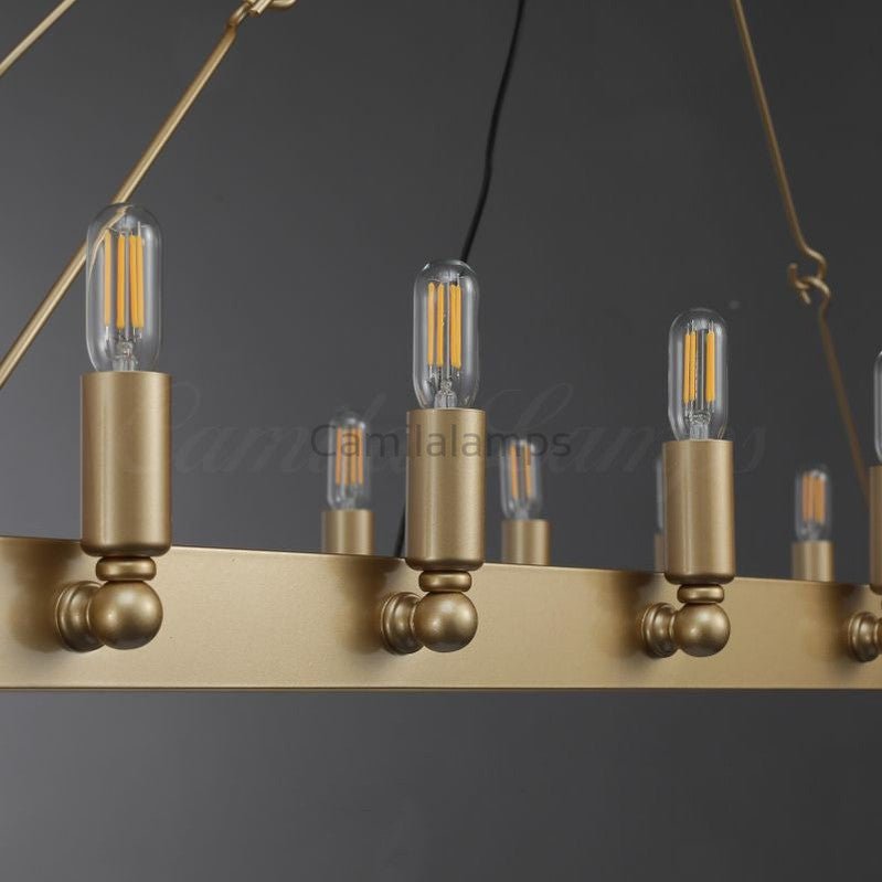 Camina Rectangular Chandelier 41", 52" - Camilalamps - CAM1177