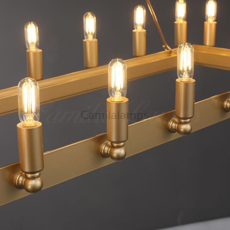 Camina Rectangular Chandelier 41", 52" - Camilalamps - CAM1177