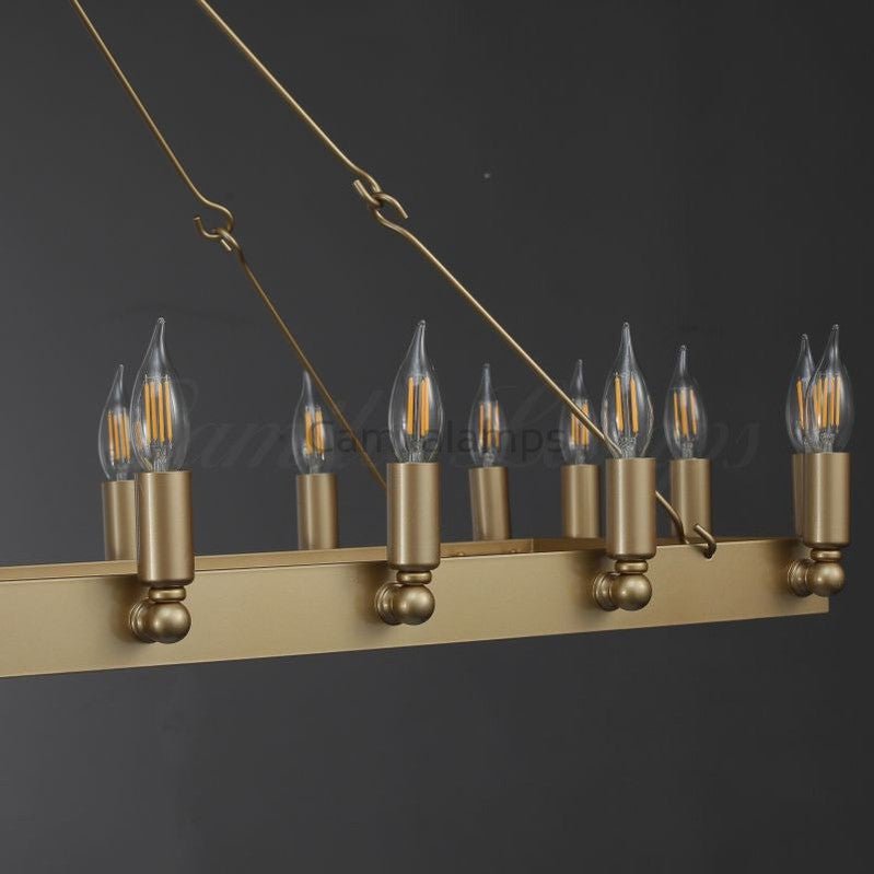 Camina Rectangular Chandelier 41", 52" - Camilalamps - CAM1177
