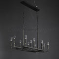 Thaddeas Hand - Forged Metal Linear Chandelier - Camilalamps - CAM1613