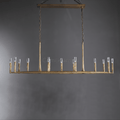 Thaddeas Hand - Forged Metal Linear Chandelier - Camilalamps - CAM1613