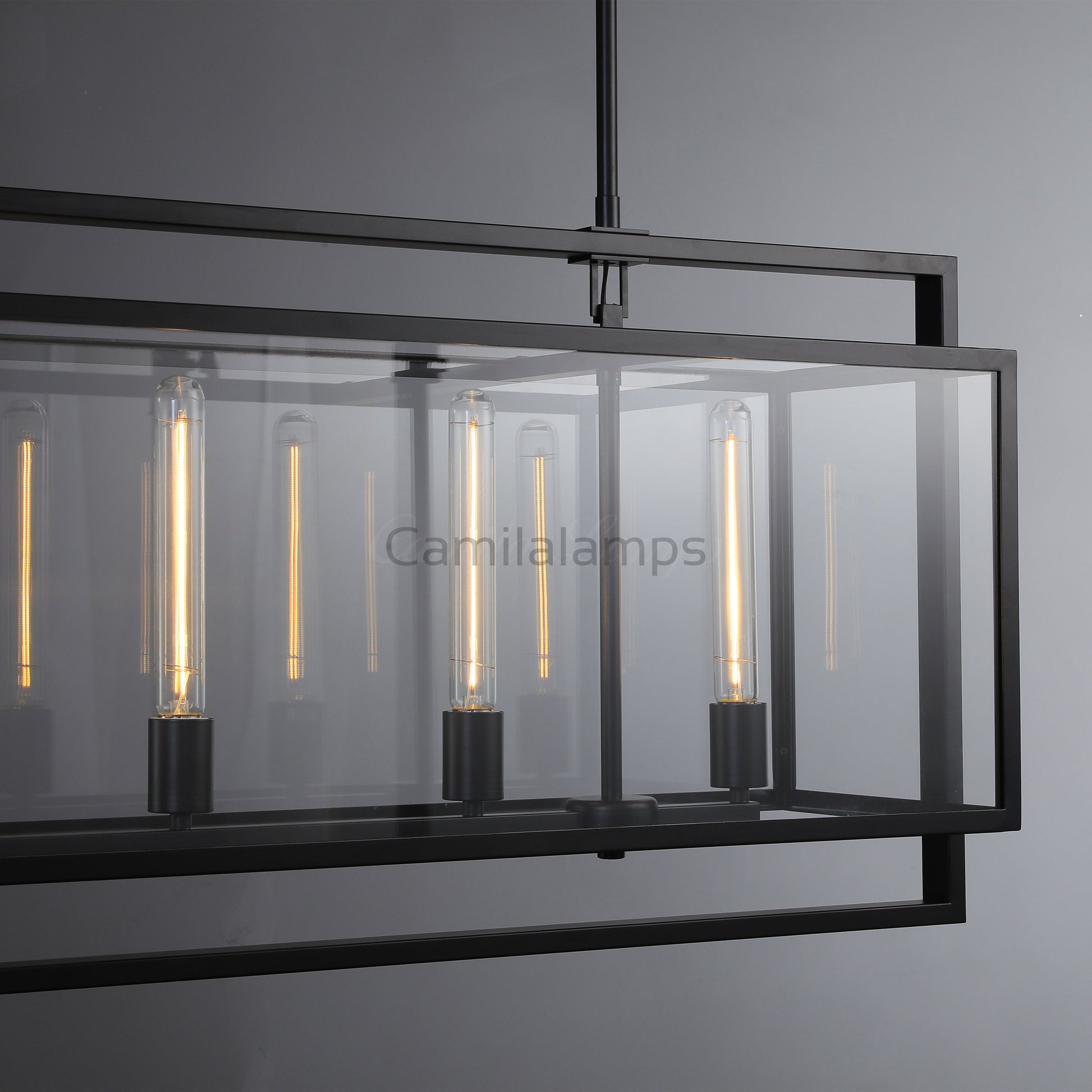 Baker Modern Rectangular Chandelier 54"72" - Camilalamps - CAM1056