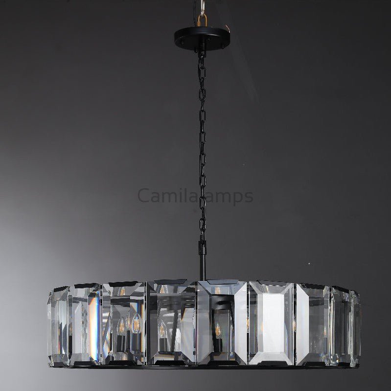 Harlew Crystal Round Chandelier - Camilalamps - CA - HER - CH - CH0213