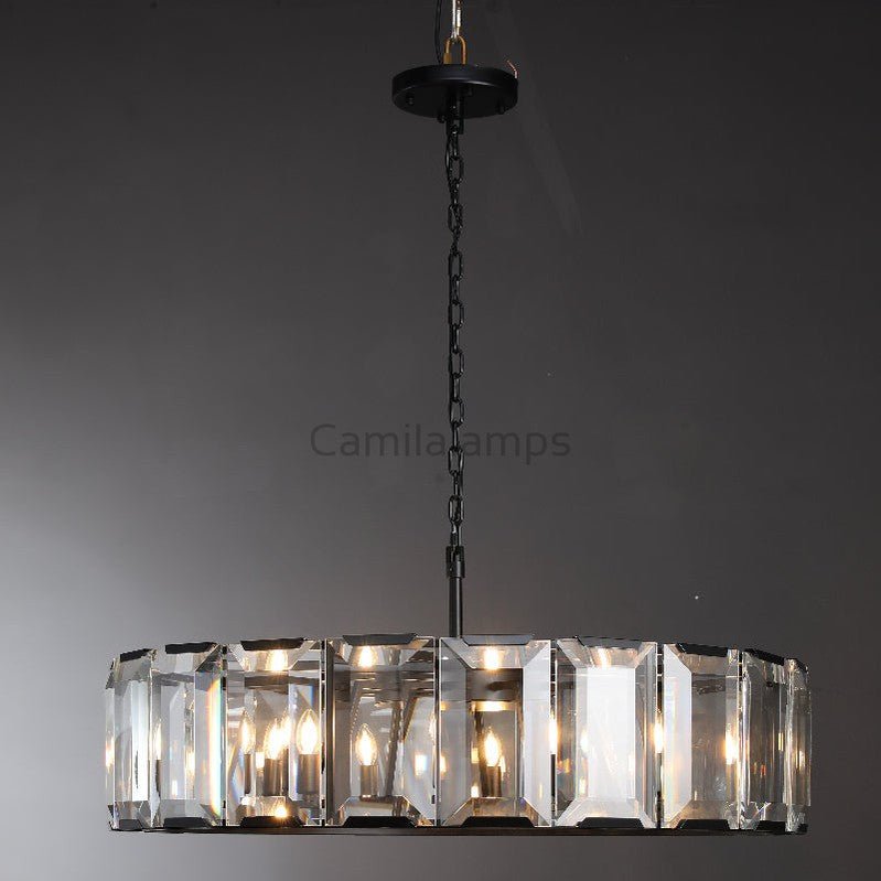 Harlew Crystal Round Chandelier - Camilalamps - CA - HER - CH - CH0213