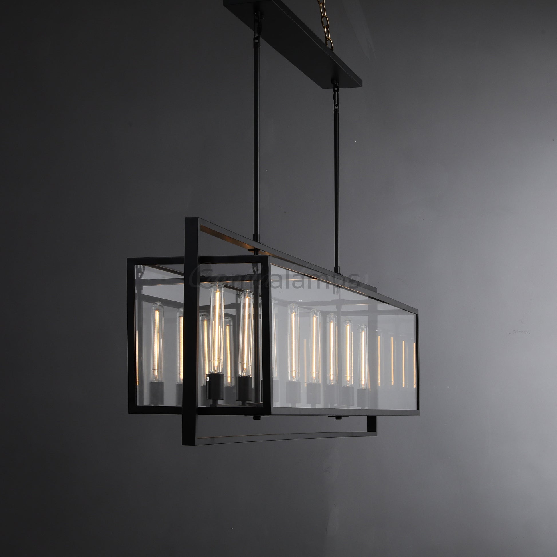 Baker Modern Rectangular Chandelier 54"72" - Camilalamps - CA - 1ZA0011