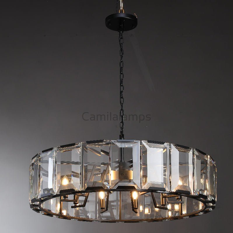 Harlew Crystal Round Chandelier - Camilalamps - CA - HER - CH - CH0213