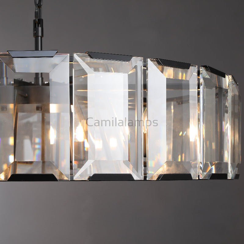 Harlew Crystal Round Chandelier - Camilalamps - CA - HER - CH - CH0213