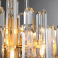Bonington Prism Crystal Round & Linear Chandelier - Camilalamps - CAM1485