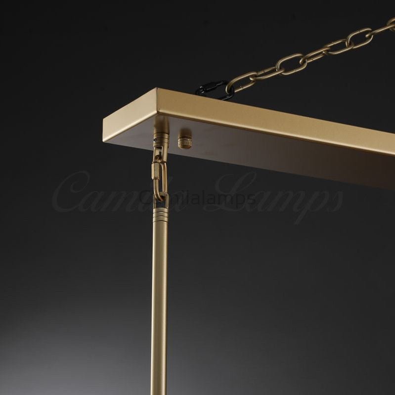 Paricia Glass Linear Chandelier 49", 60” - Camilalamps - CAM1587