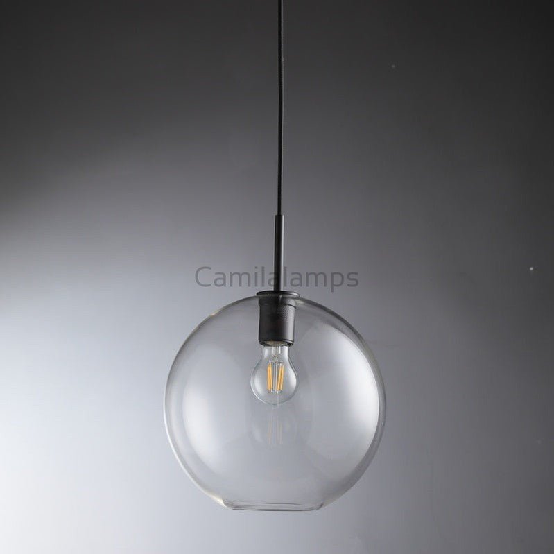 Utilitaive Spherical Modern Glass Island Pendant Light 8", 11", 14" - Camilalamps - CAD05084