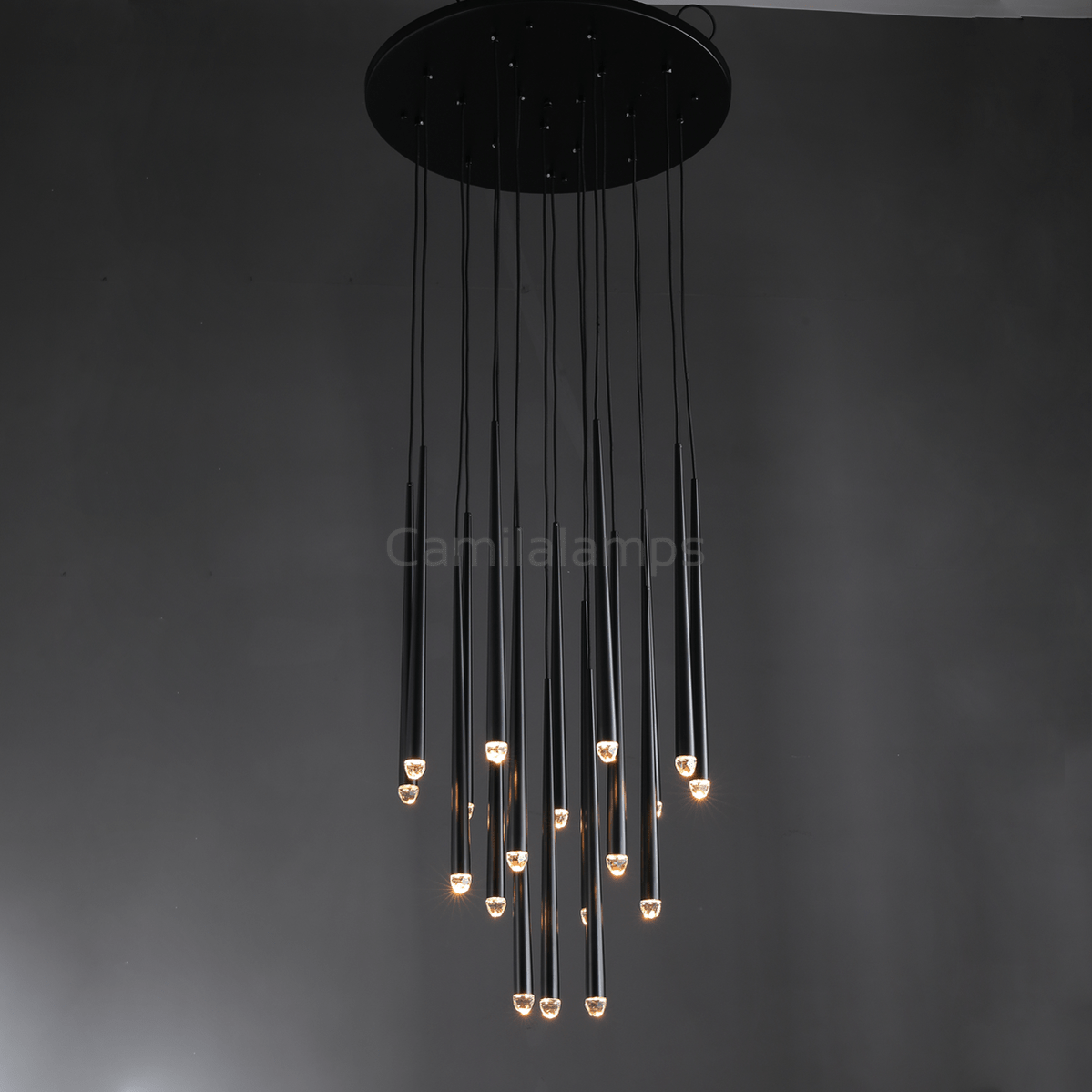 Aquitain Round Chandelier 18", 24", 30", 48", Staircase Light - Camilalamps - CAM1251