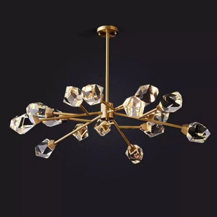 Isaro Faceted Oval Chandelier For Living Room - Camilalamps - CA - CPSX0928 - 42