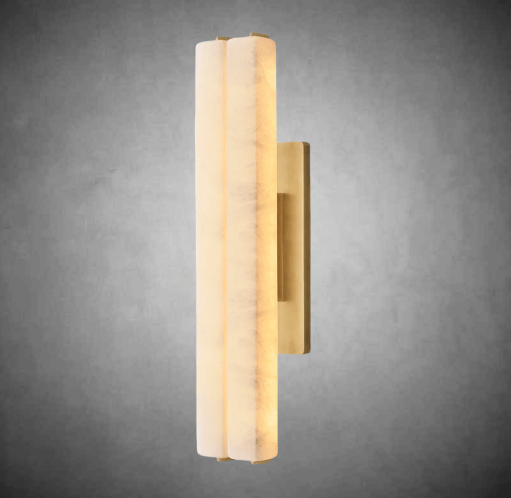 Aurivox Alabaster Double Sconce - Camilalamps - CA - CH - 3371