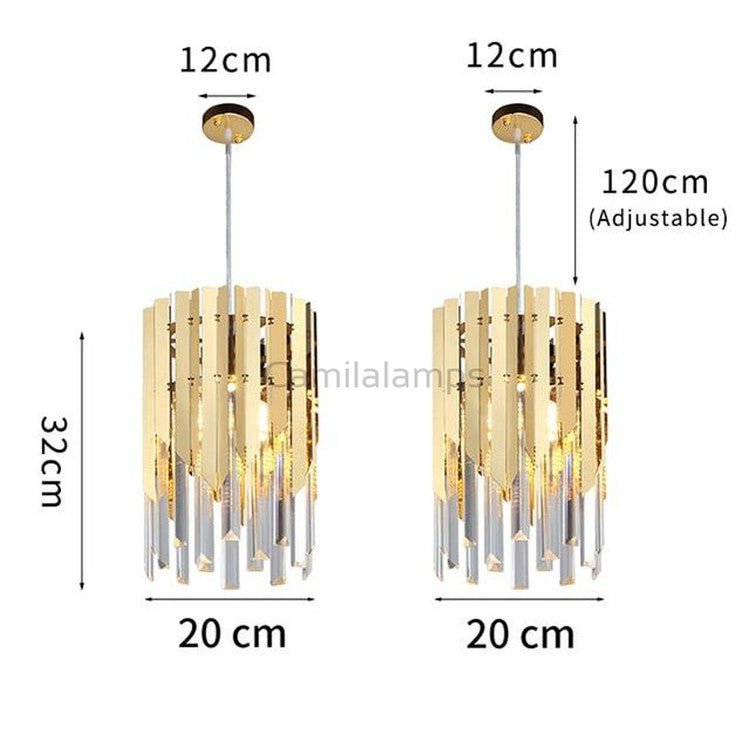 Kubiak Crystal Pendant Chandelier - Camilalamps - CAA - 10007A8