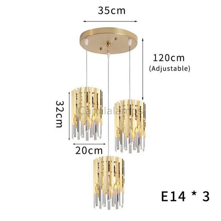 Kubiak Crystal Pendant Chandelier - Camilalamps - CAA - 10008A4