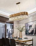 Kubica Oval Crystal Chandelier - Camilalamps - CA - A - 634