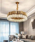 Kubica Round Crystal Chandelier - Camilalamps - CA - A - 636