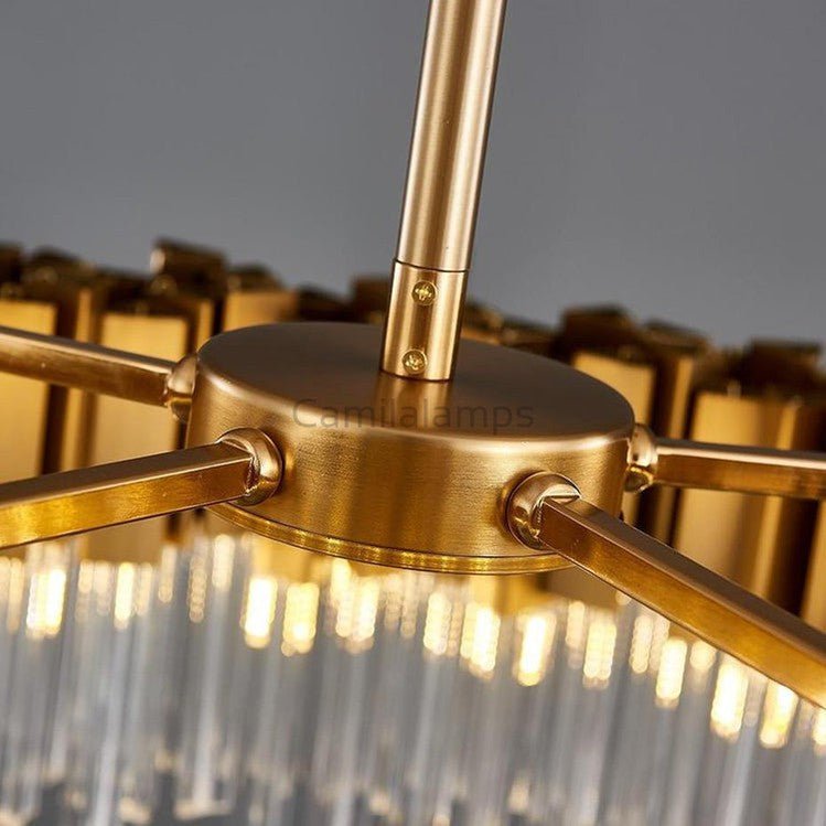 Kubica Round Crystal Chandelier - Camilalamps - CA - A - 636