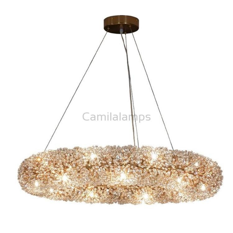 Iissabelle Flower Crystal Chandelier - Camilalamps - CA - A - 598