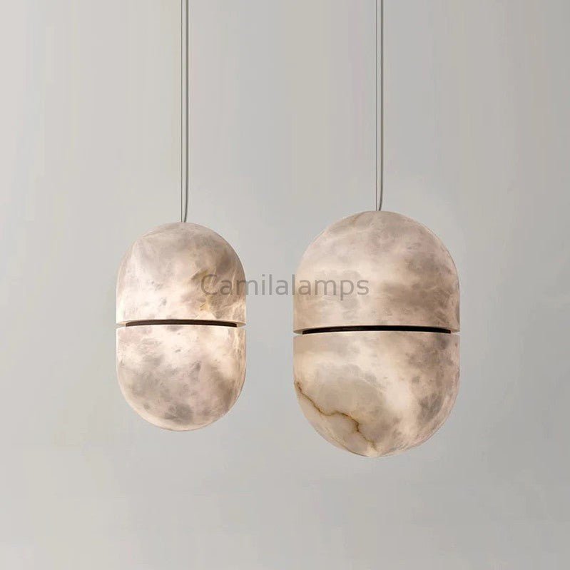 Larry Alabaster Symmetry Modern Pendant Light Besides Bed, Kichen Island Pendant Lamp - Camilalamps - CA - 0014
