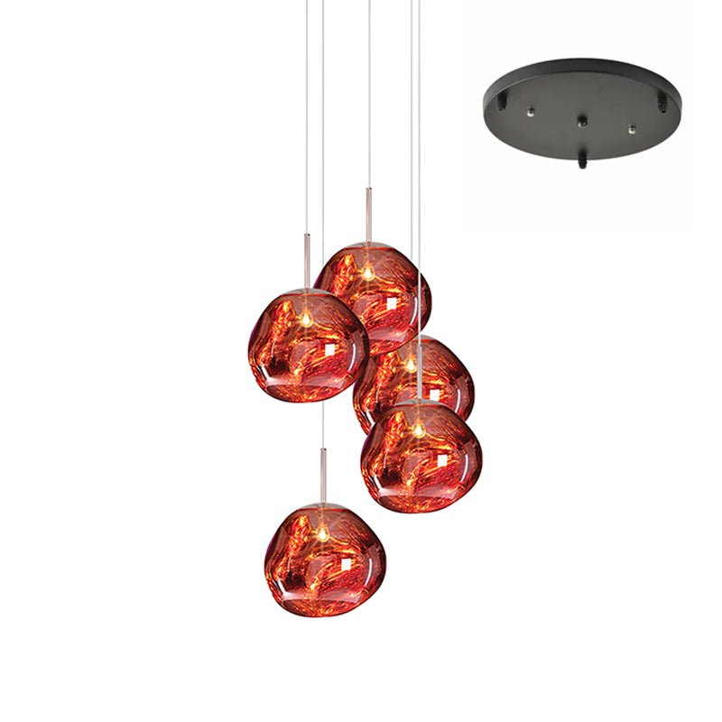 Custom Lava Glass Chandelier - Camilalamps - CA - CZLAVA - 12