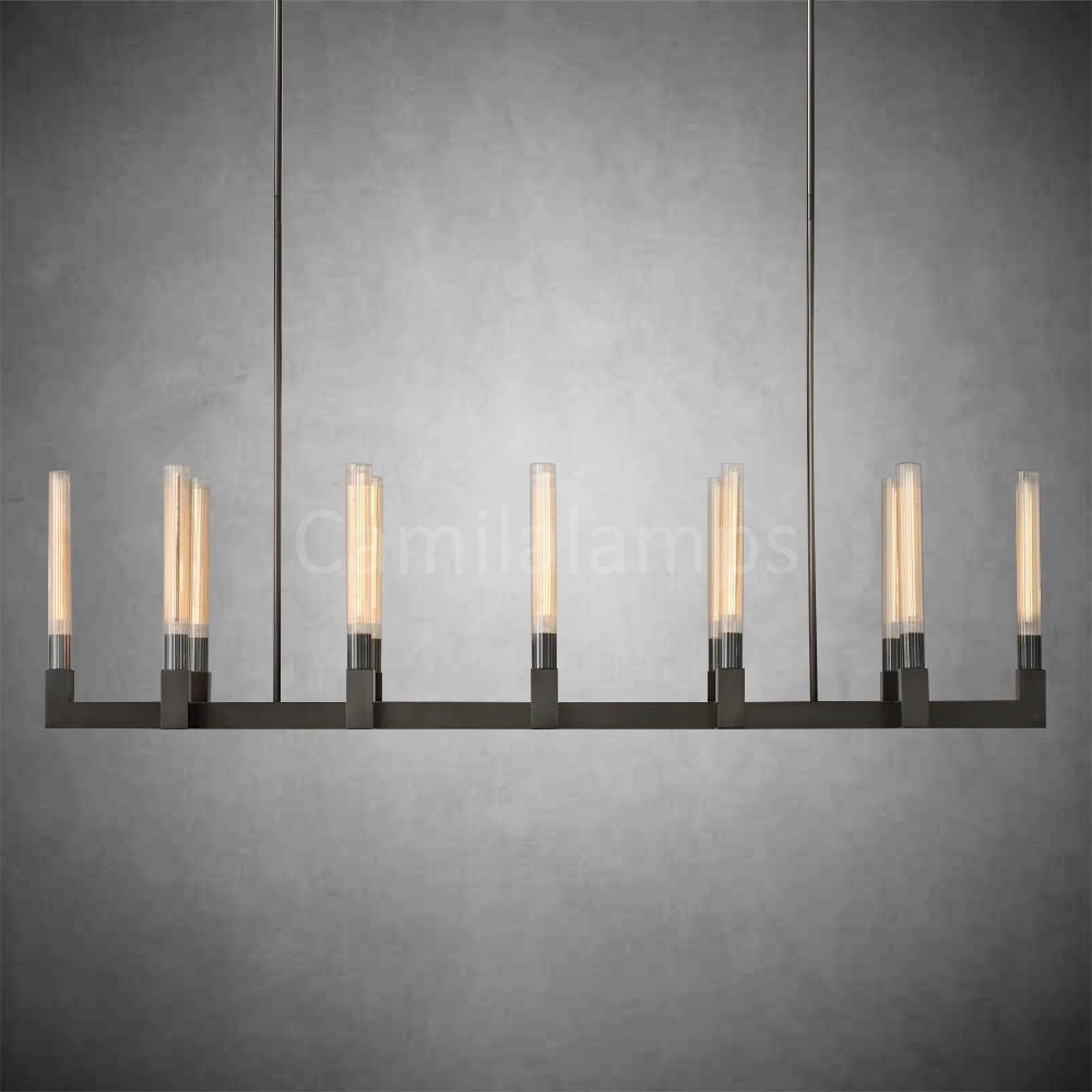 Cannel Linear Chandelier 55", 67" - Camilalamps - CAM1097
