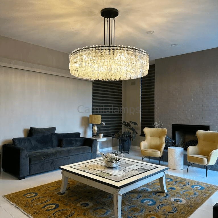 Marigan Elegant Round K9 Crystal Chandelier 36", 48", 60" - Camilalamps - CAM1010