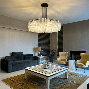 Marigan Elegant Round K9 Crystal Chandelier 36", 48", 60" - Camilalamps - CAM1010