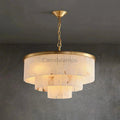 Modern Alabaster Tiered Chandelier - Camilalamps - Moder - 2086 - Copp - Dia 6 - 2