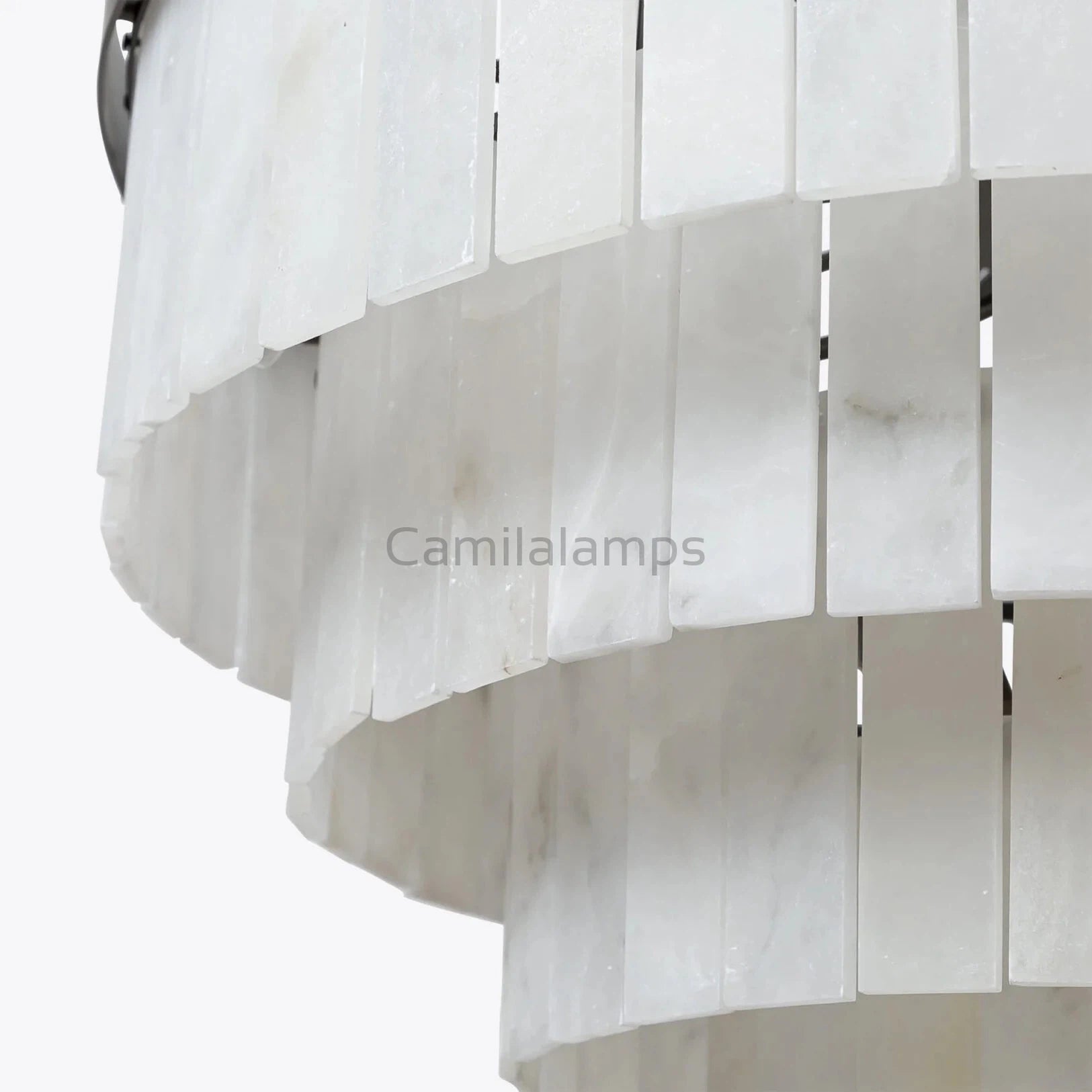 Modern Alabaster Tiered Chandelier - Camilalamps - Moder - 2086 - Copp - Dia 1 - 3