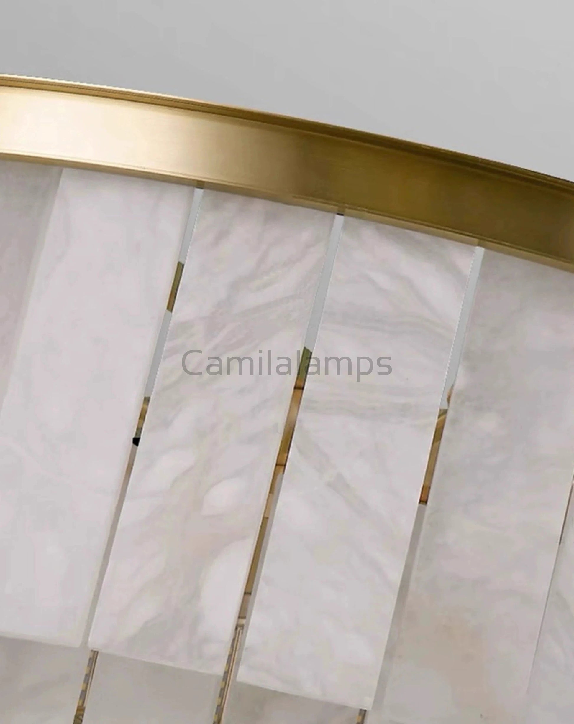Modern Alabaster Tiered Chandelier - Camilalamps - Moder - 2086 - Copp - Dia 1 - 3