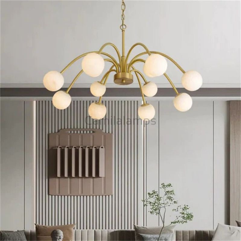 Alabaster Vintage Chandelier - Camilalamps - Alaba - 464