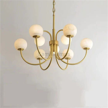 Alabaster Vintage Chandelier - Camilalamps - Alaba - 464