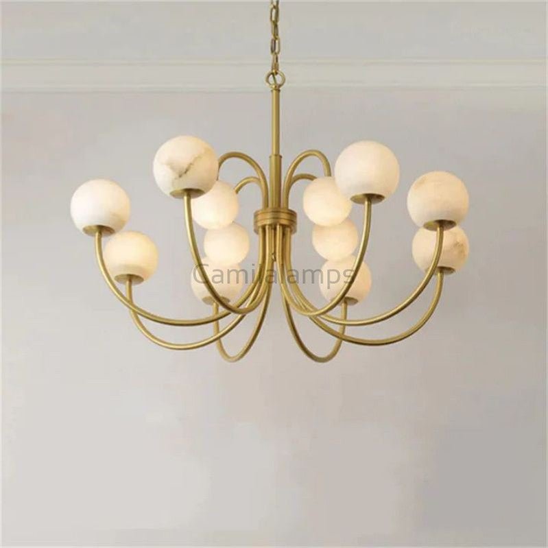 Alabaster Vintage Chandelier - Camilalamps - Alaba - 464