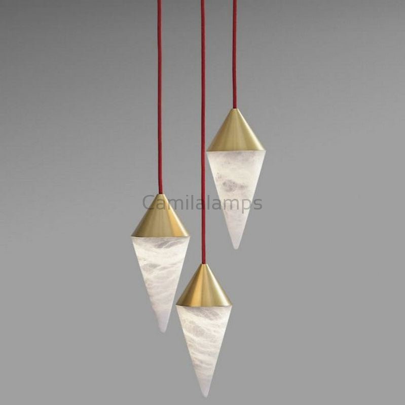 Modern Alabaster Cone Cluster Chandelier - Camilalamps - Moder - 1316 - 3 Lig - 1