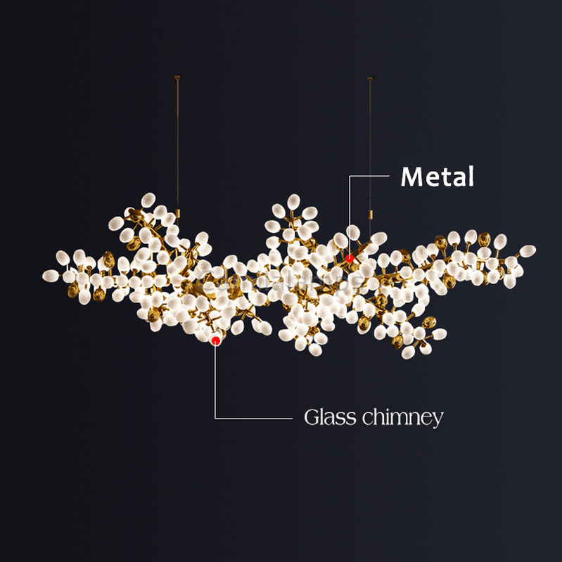 Modern Artistic Linear Elegant Grape Extra Large Chandelier - Camilalamps - CA - 0024