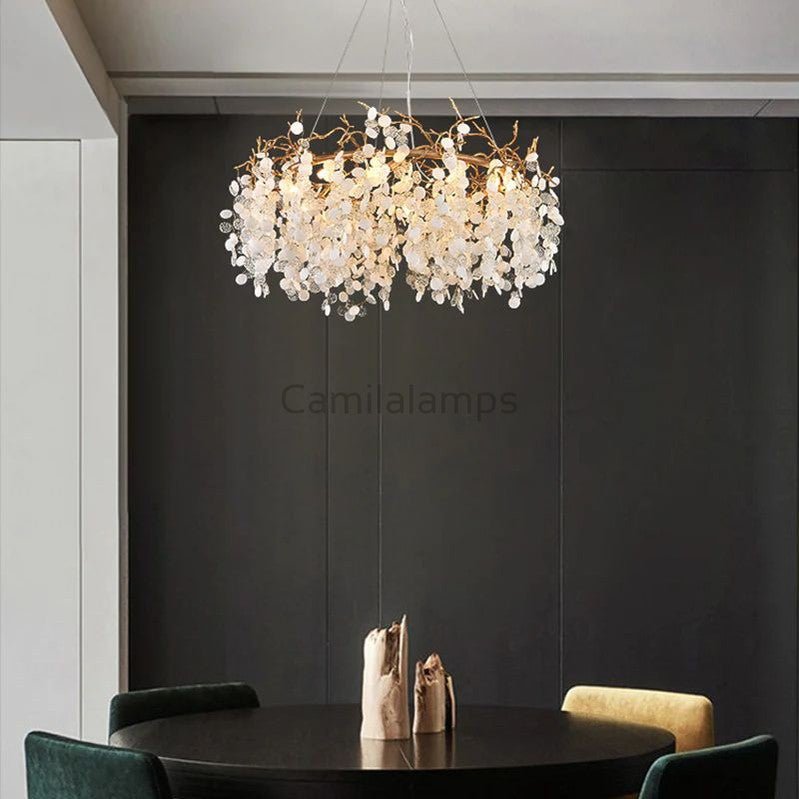Raphael Round Fortune Tree Branch Chandelier - Camilalamps - CAM - M0012