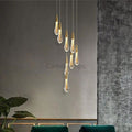 Allure Multi - LED Glass Staircase Chandelier - Camilalamps - CA - MLGSC - 1
