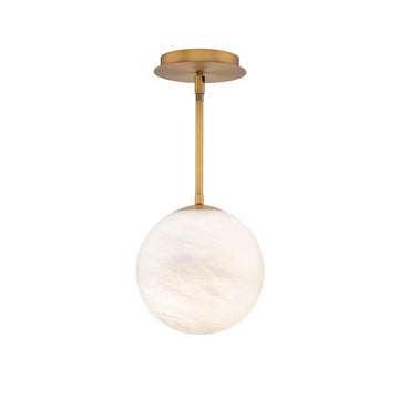 Nami Alabaster Sphere Staircase Chandelier & Multi Pendant Light
