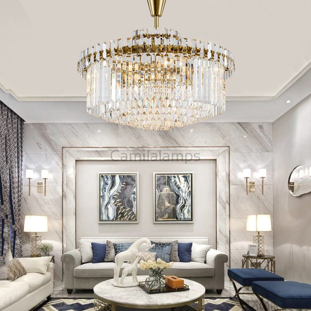 Phyllaris Crystal Chandelier - Camilalamps - CA - A - 616