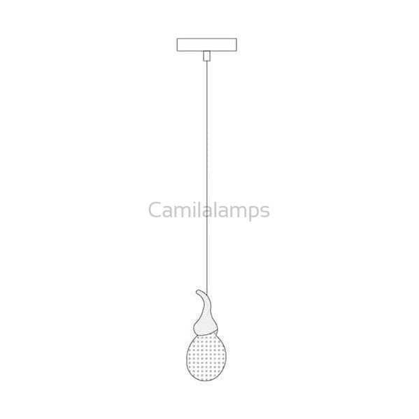 Peary multi - head brass chandelier - Camilalamps - CA - Peary - 01