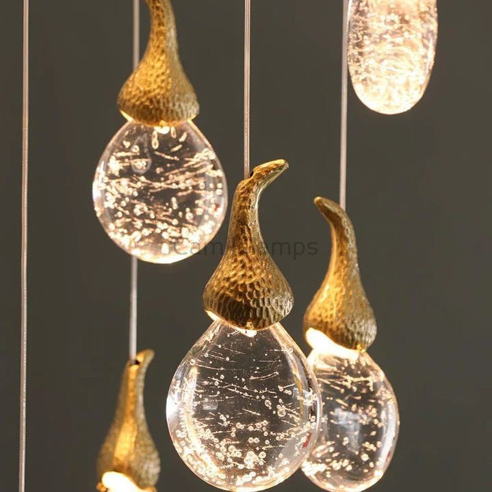 Peary multi - head brass chandelier - Camilalamps - CA - Peary - 01