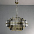 Emile Industrial Wind Round Chandelier 24