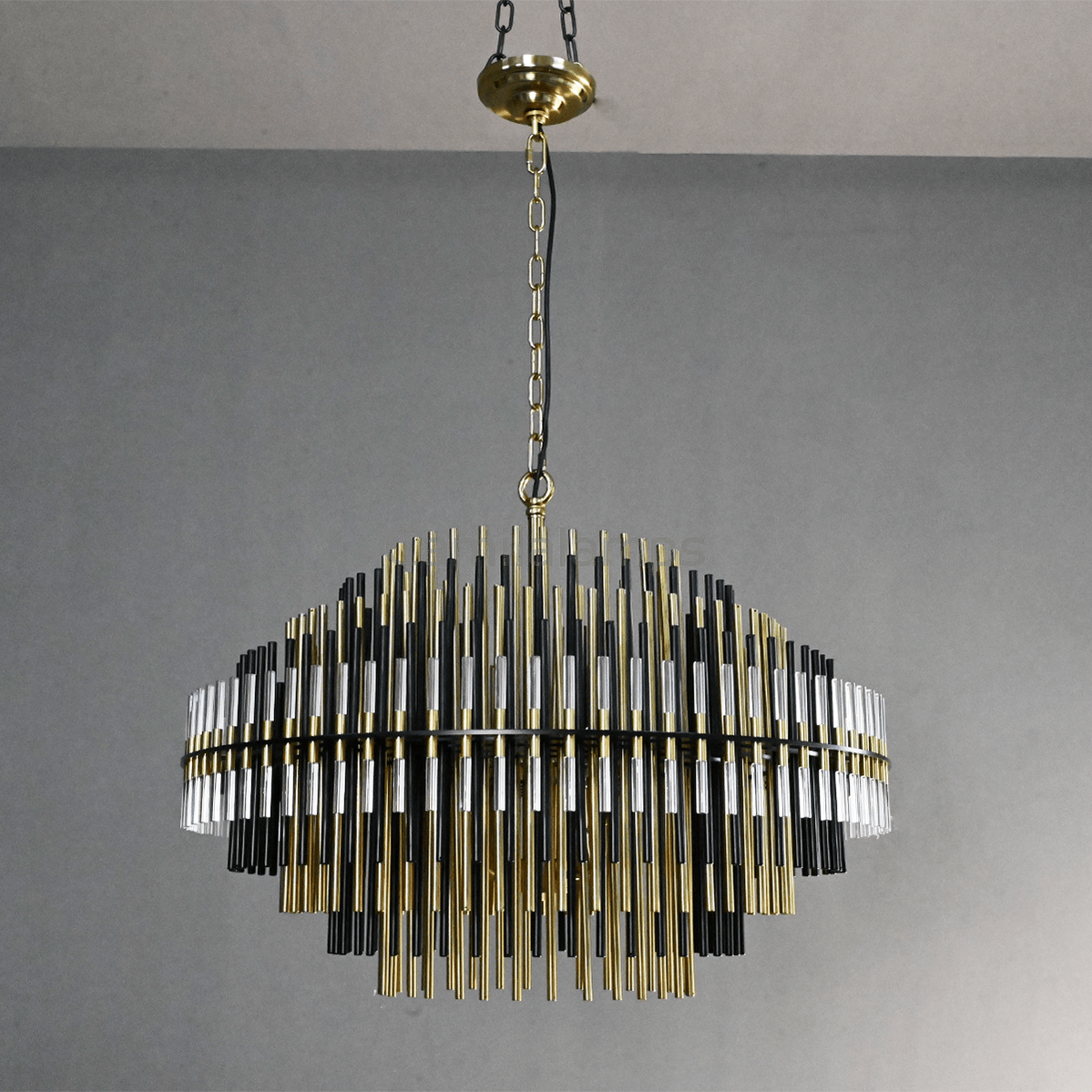 Emile Industrial Wind Round Chandelier 24" 32" 42" - Camilalamps - CA0070