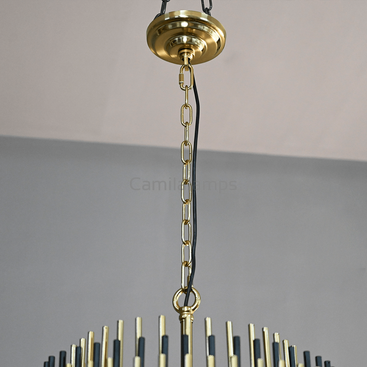 Emile Industrial Wind Round Chandelier 24" 32" 42" - Camilalamps - CA0070