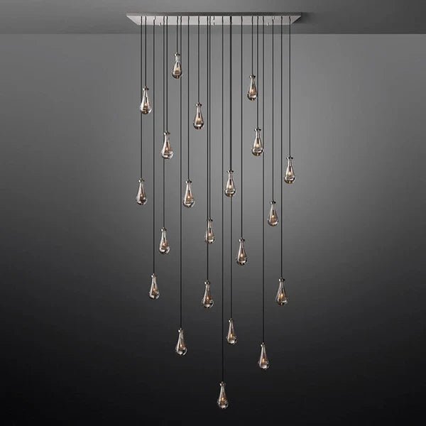Raindrop Glass Linear Chandelier 72" - Camilalamps - CA - CH10172 - 1