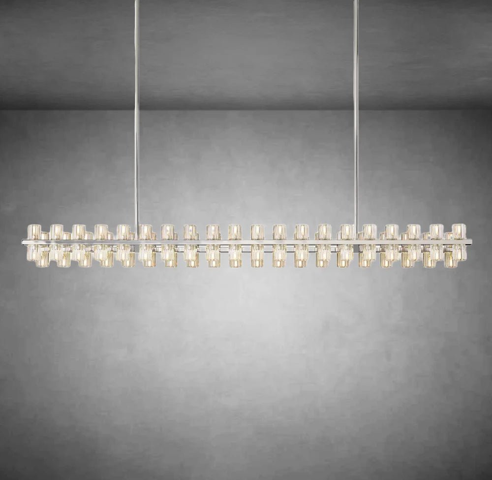 Arcachen Crystal Rectangular Chandelier 48'' 54" 72" - Camilalamps - CA - CA10272 - 3
