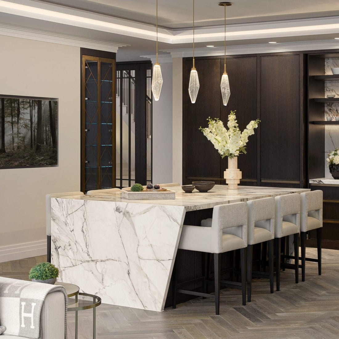 Beveled Rock Crystal Pendant - Camilalamps - CA - CH2562658