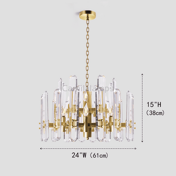 Isolde Crystal Round Chandelier - Camilalamps - CA - LI2024 - C5856